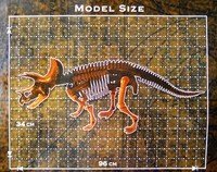 Большая модель скелета динозавра - Трицератопс Dino Horizons D502