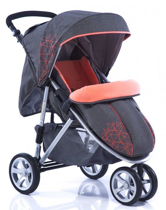 Прогулочная коляска Geoby C781R – WGJC Серый с оранжевым 8280