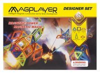 Конструктор Magplayer магнитный набор 62 эл. (MPB-62)