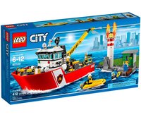 Конструктор LEGO City Набор для начинающих «Пожарный катер» (60109)