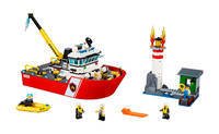 Конструктор LEGO City Набор для начинающих «Пожарный катер» (60109)
